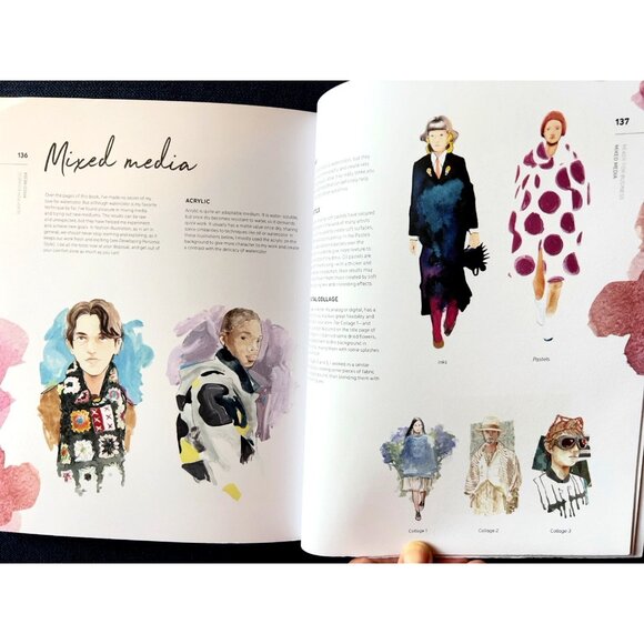 Watercolor Fashion Illustration Step-By-Step Technique llustrating Book Painting - Picture 13 of 13
